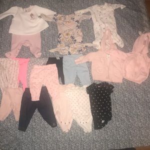 Baby girl winter clothes lot 0-3months
